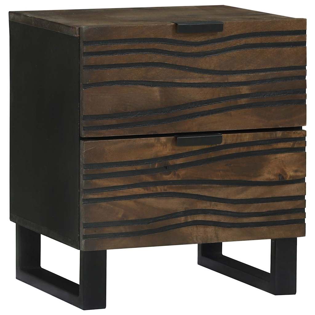 Bedside Cabinet Walnut 40 x 33 x 46 cm Solid mango wood