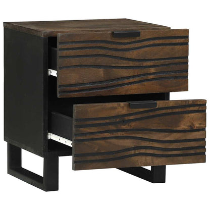 Bedside Cabinet Walnut 40 x 33 x 46 cm Solid mango wood