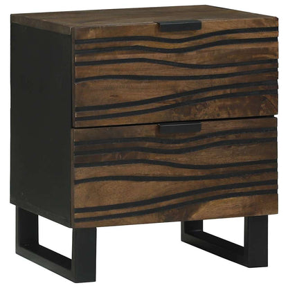 Bedside Cabinet Walnut 40 x 33 x 46 cm Solid mango wood
