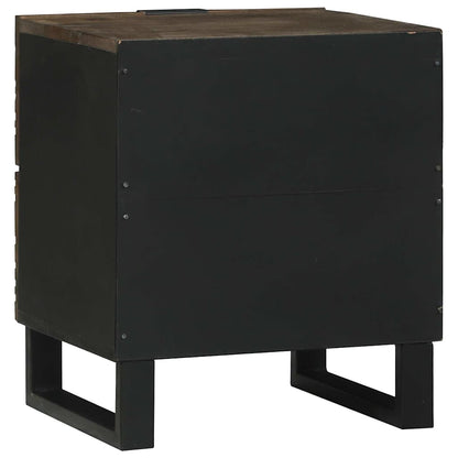 Bedside Cabinet Walnut 40 x 33 x 46 cm Solid mango wood