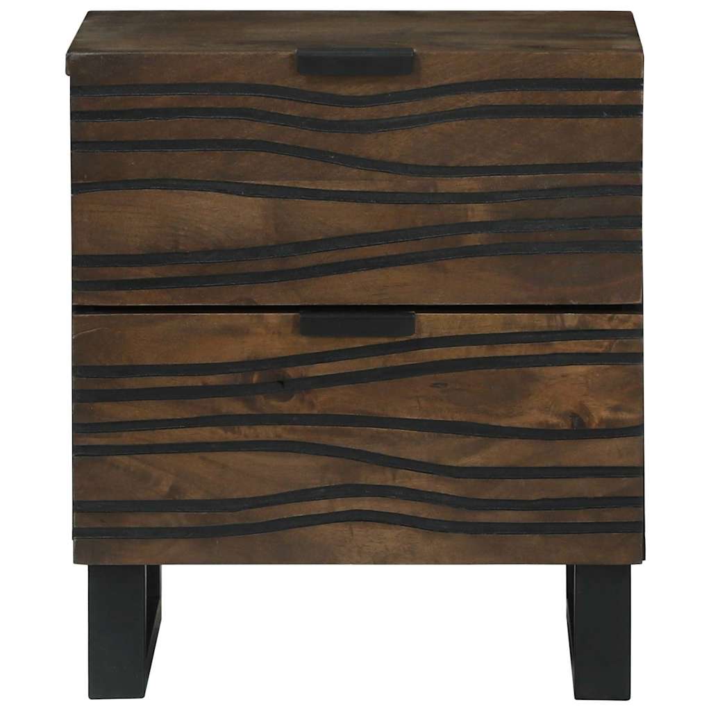 Bedside Cabinet Walnut 40 x 33 x 46 cm Solid mango wood