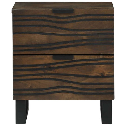 Bedside Cabinet Walnut 40 x 33 x 46 cm Solid mango wood
