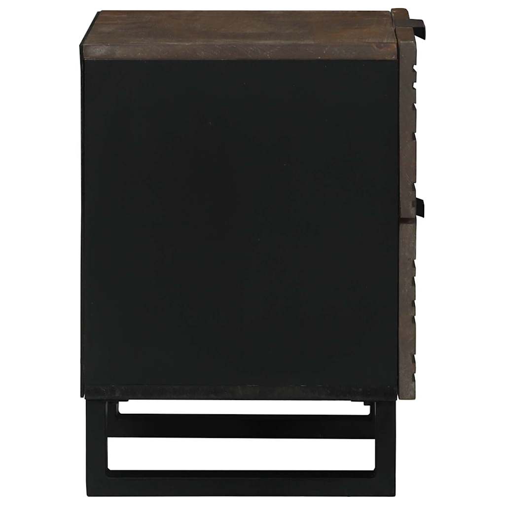 Bedside Cabinet Walnut 40 x 33 x 46 cm Solid mango wood