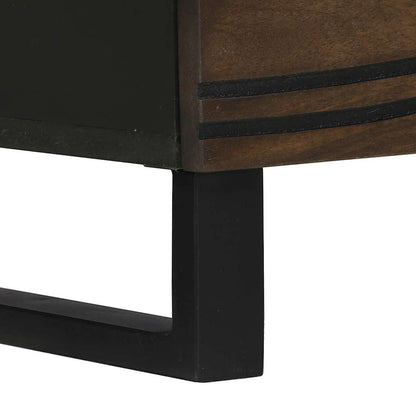 TV Cabinet with Drawer Brown 70 x 33 x 46 cm Solid mango wood