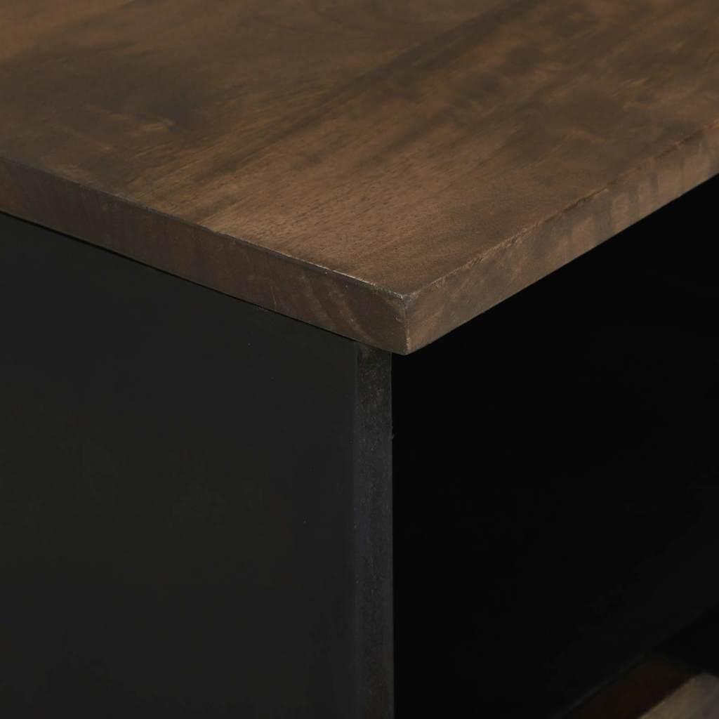 TV Cabinet with Drawer Brown 70 x 33 x 46 cm Solid mango wood
