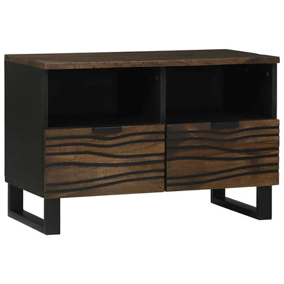 TV Cabinet with Drawer Brown 70 x 33 x 46 cm Solid mango wood