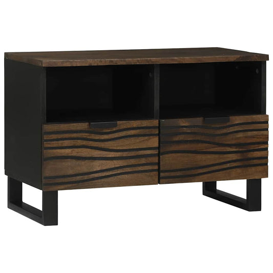 TV Cabinet with Drawer Brown 70 x 33 x 46 cm Solid mango wood