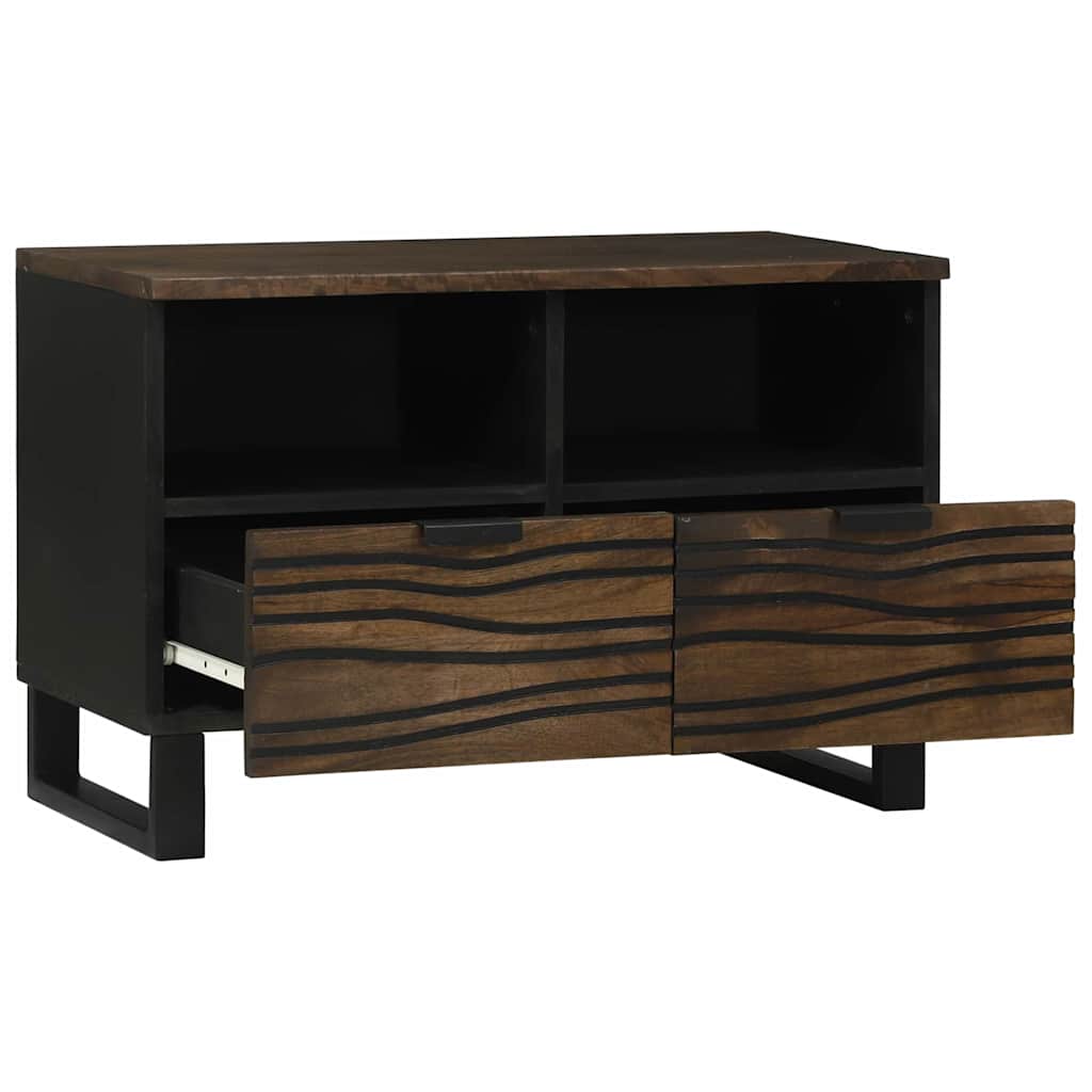 TV Cabinet with Drawer Brown 70 x 33 x 46 cm Solid mango wood