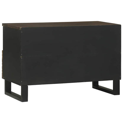 TV Cabinet with Drawer Brown 70 x 33 x 46 cm Solid mango wood
