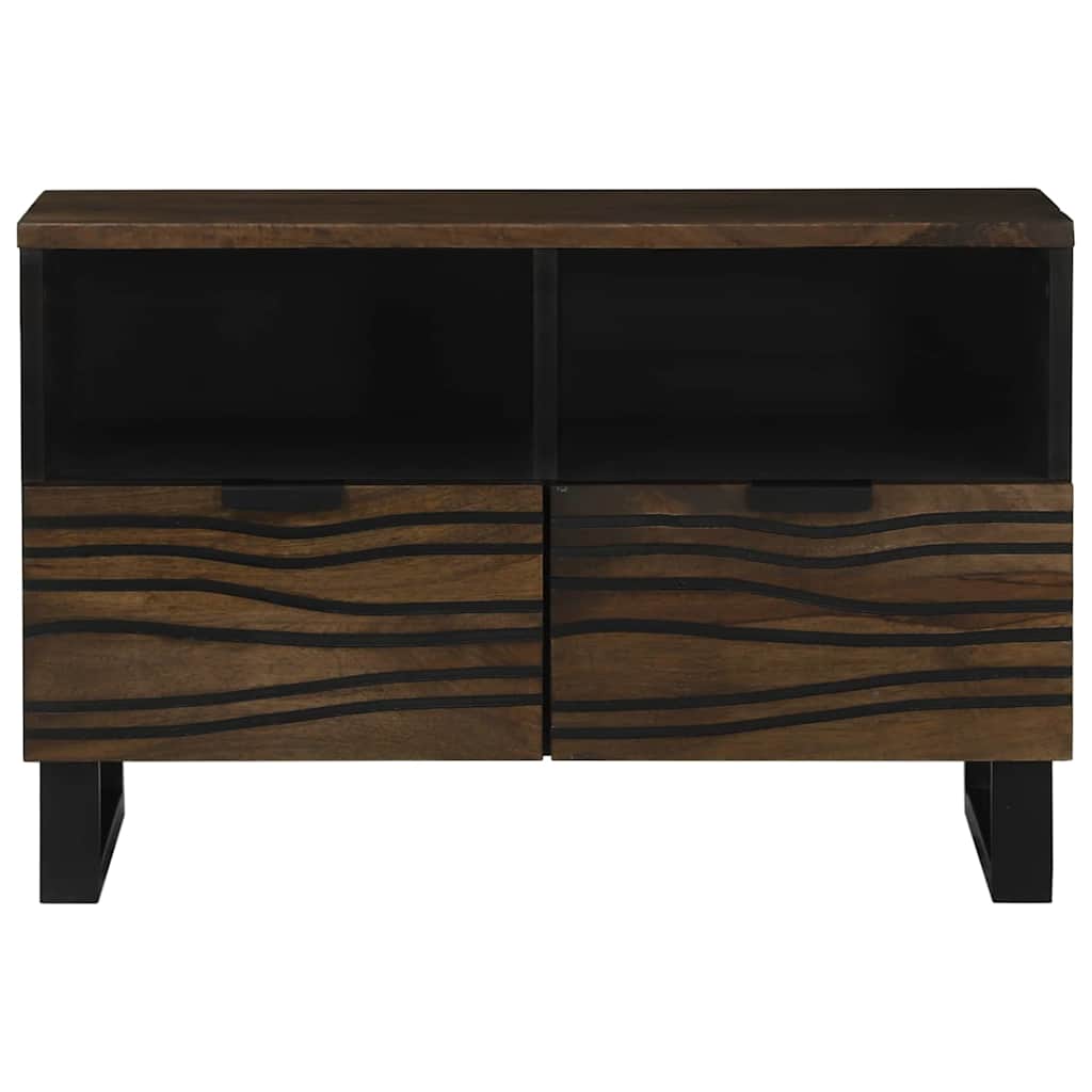 TV Cabinet with Drawer Brown 70 x 33 x 46 cm Solid mango wood