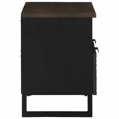 TV Cabinet with Drawer Brown 70 x 33 x 46 cm Solid mango wood