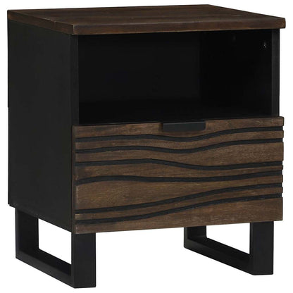 Bedside Cabinet Walnut 40 x 33 x 46 cm Solid mango wood