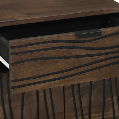 Bedside Cabinet Walnut 50 x 33 x 60 cm Solid mango wood