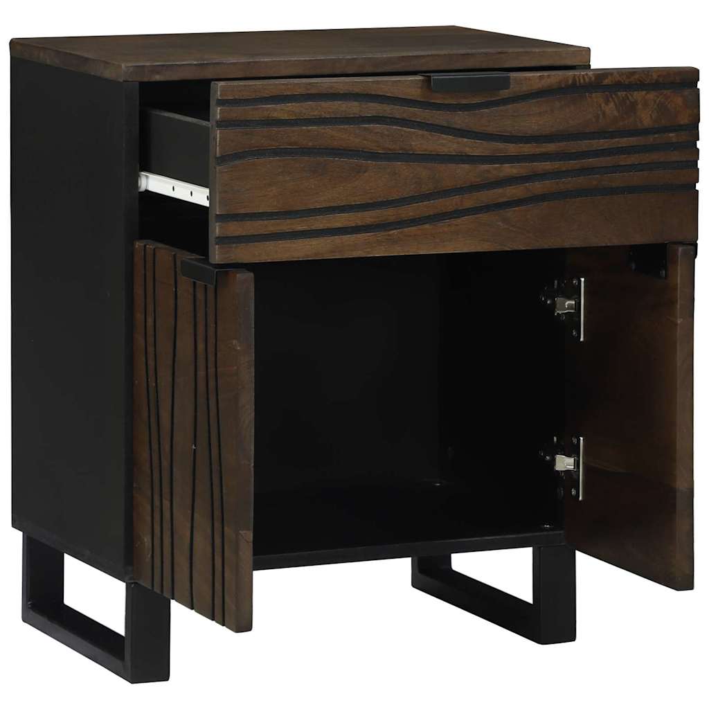 Bedside Cabinet Walnut 50 x 33 x 60 cm Solid mango wood