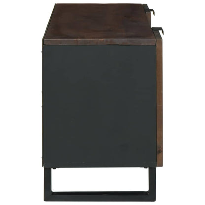 TV Cabinet with Drawer Brown 105 x 33 x 46 cm Solid mango wood
