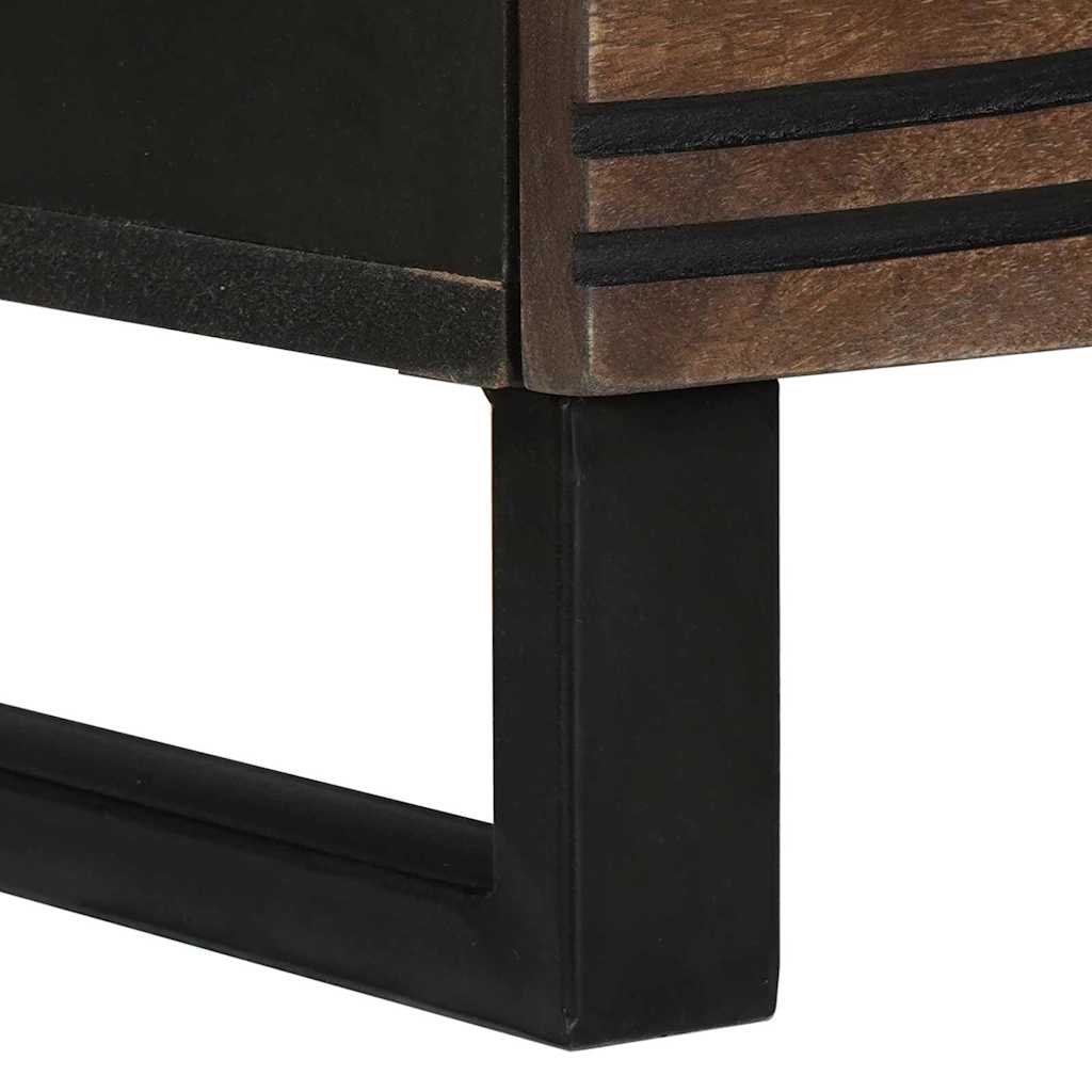 TV Cabinet with Drawer Brown 100 x 33 x 46 cm Solid mango wood