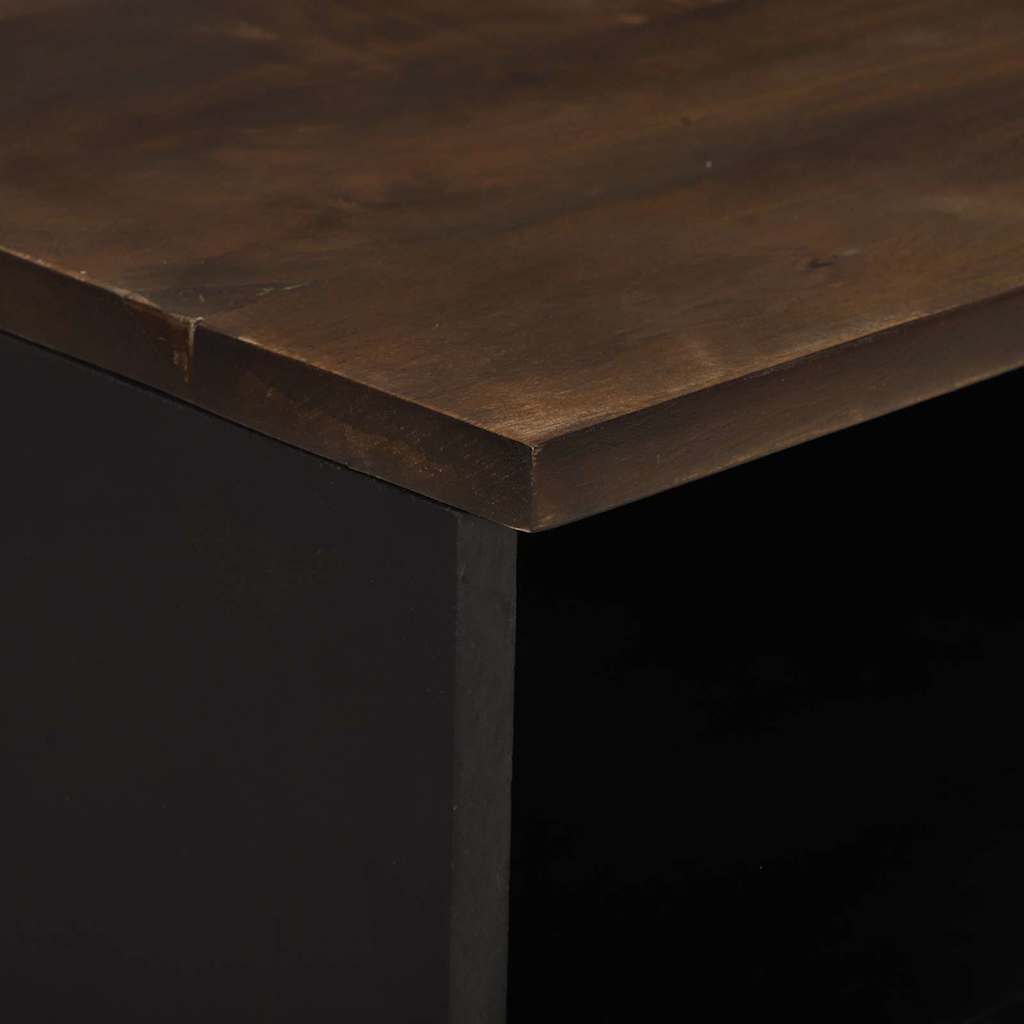 TV Cabinet with Drawer Brown 100 x 33 x 46 cm Solid mango wood
