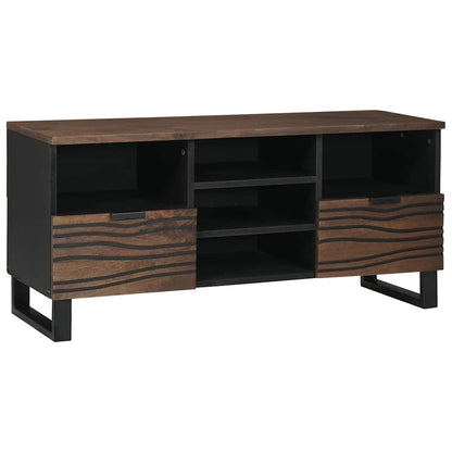 TV Cabinet with Drawer Brown 100 x 33 x 46 cm Solid mango wood