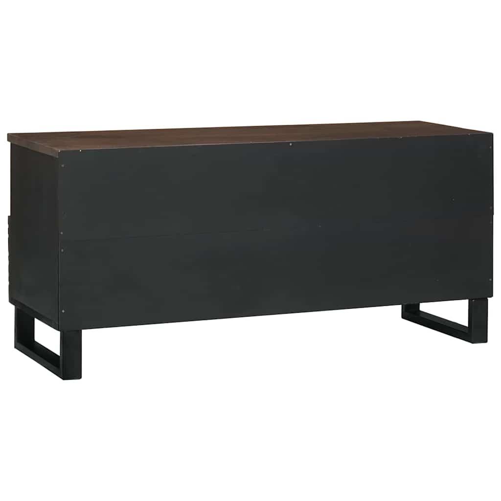 TV Cabinet with Drawer Brown 100 x 33 x 46 cm Solid mango wood