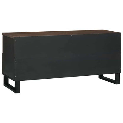 TV Cabinet with Drawer Brown 100 x 33 x 46 cm Solid mango wood