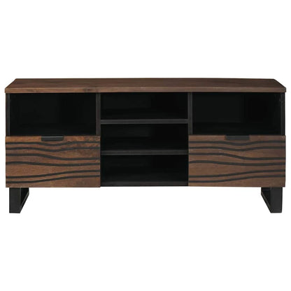 TV Cabinet with Drawer Brown 100 x 33 x 46 cm Solid mango wood