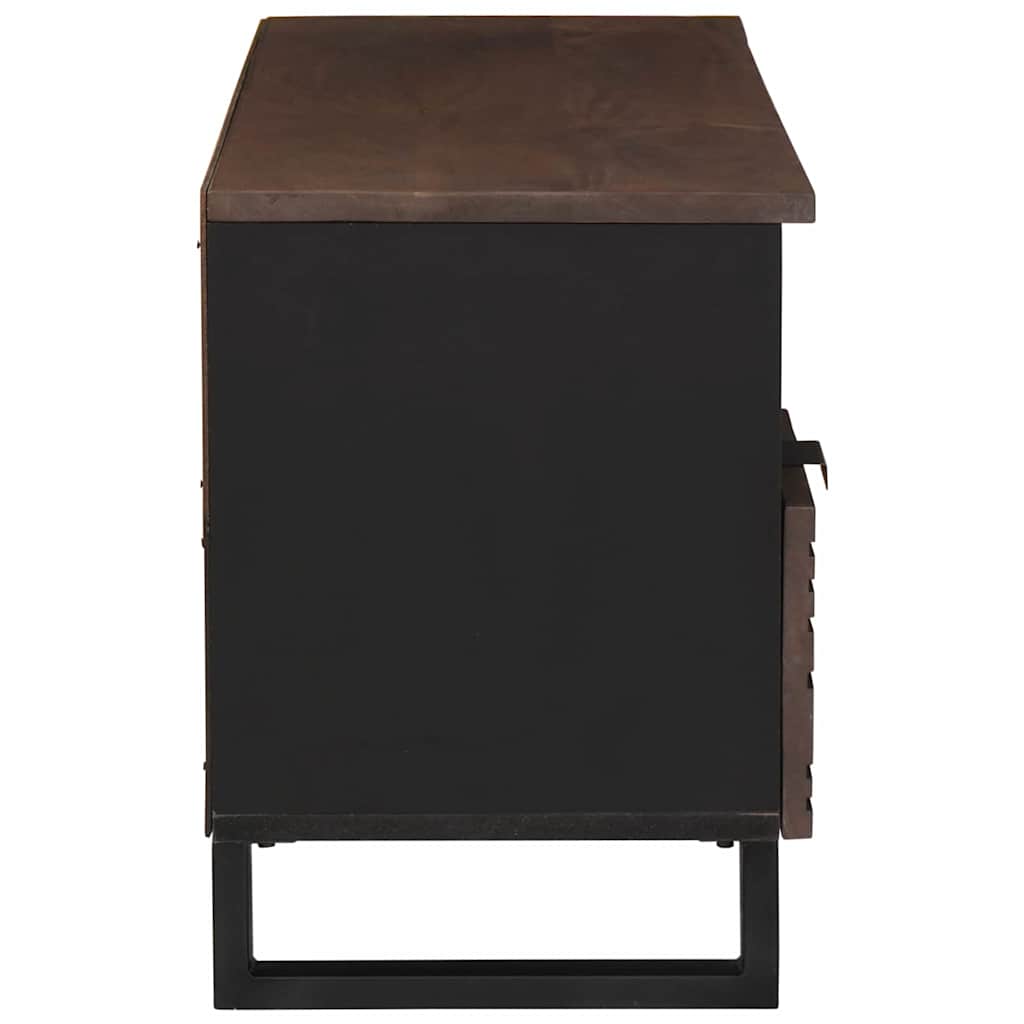 TV Cabinet with Drawer Brown 100 x 33 x 46 cm Solid mango wood