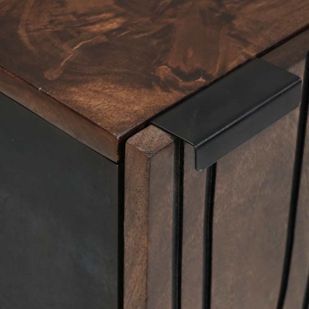 Sink Cabinet Brown and Black 38 x 33.5 x 48 cm Engineered wood