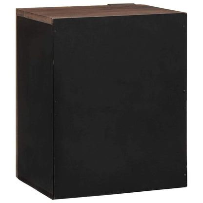 Sink Cabinet Brown and Black 38 x 33.5 x 48 cm Engineered wood