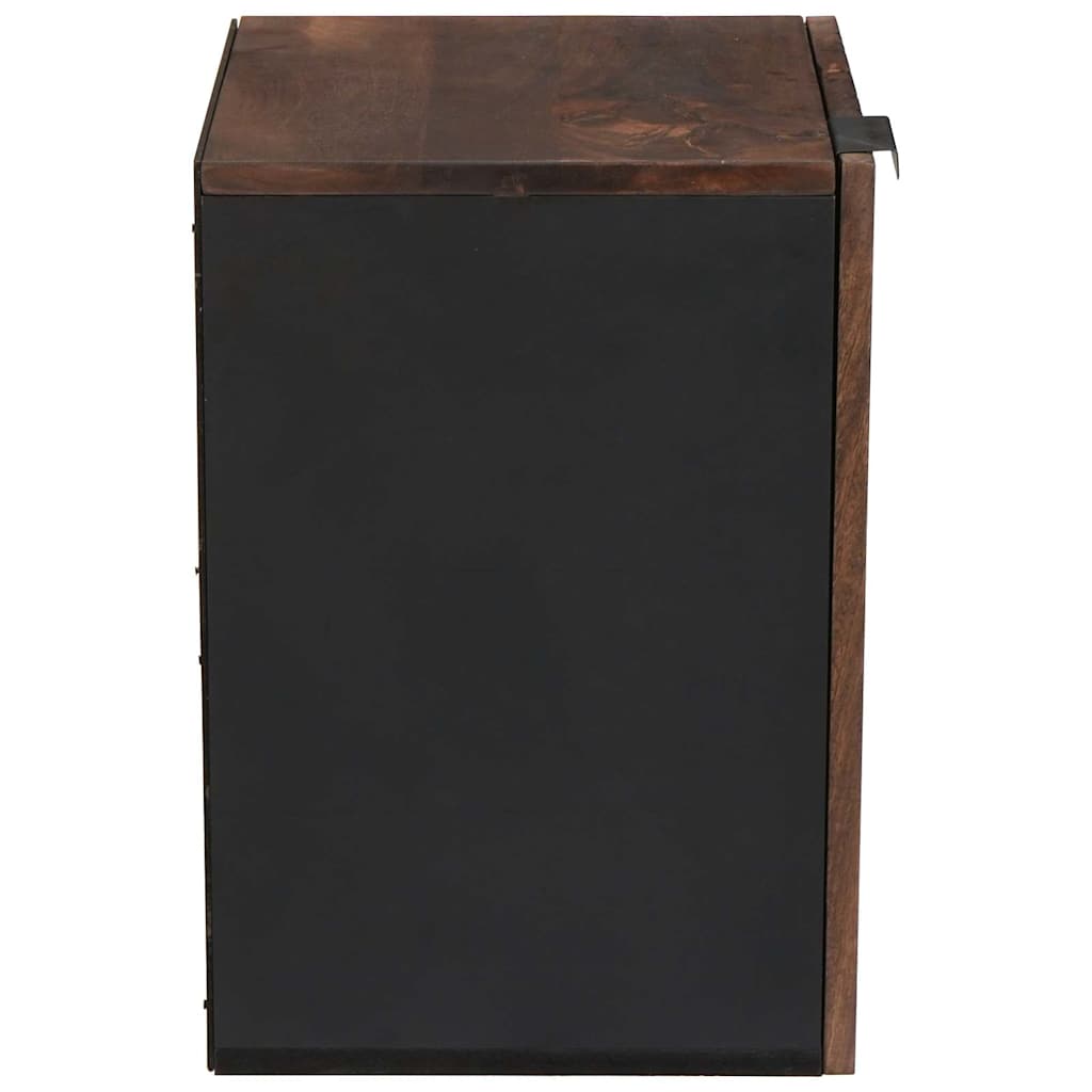 Sink Cabinet Brown and Black 38 x 33.5 x 48 cm Engineered wood