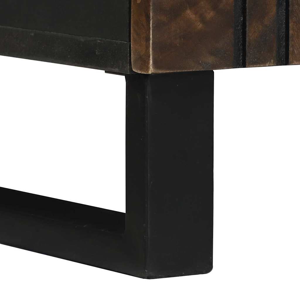Bathroom Cabinet with Shelf Brown and Black 38 x 33.5 x 58 cm