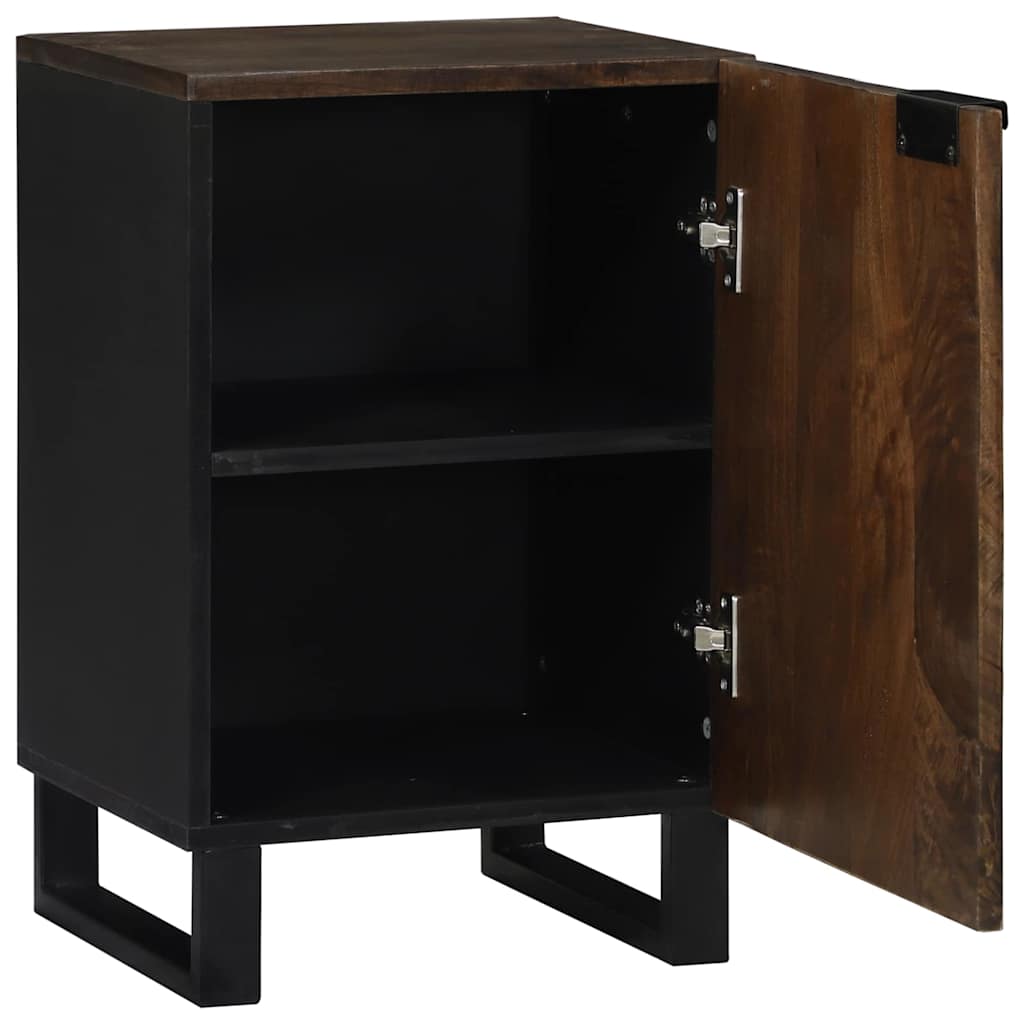 Bathroom Cabinet with Shelf Brown and Black 38 x 33.5 x 58 cm