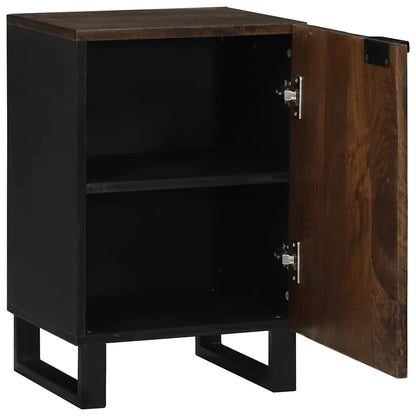Bathroom Cabinet with Shelf Brown and Black 38 x 33.5 x 58 cm