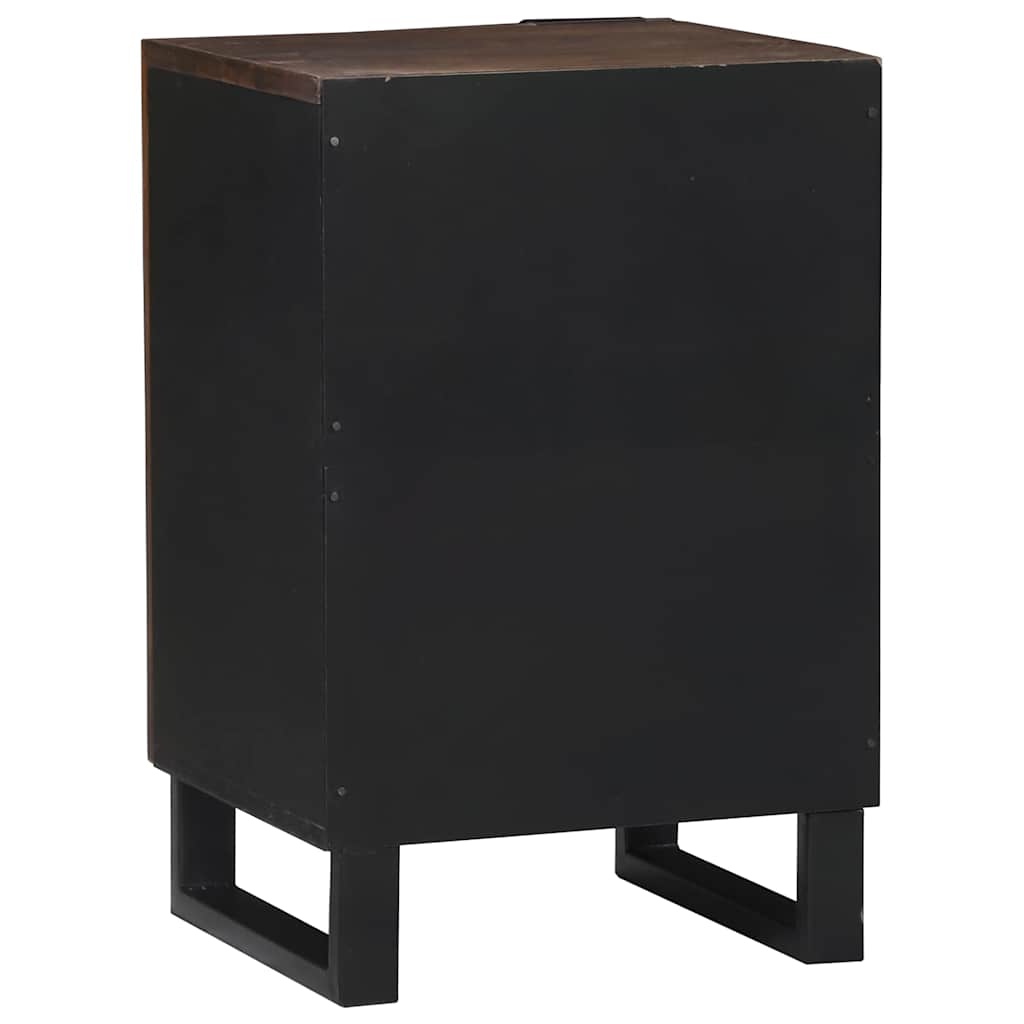 Bathroom Cabinet with Shelf Brown and Black 38 x 33.5 x 58 cm
