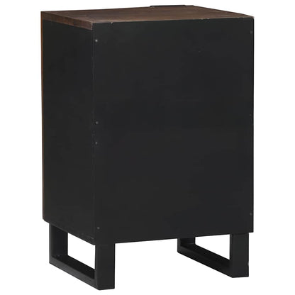 Bathroom Cabinet with Shelf Brown and Black 38 x 33.5 x 58 cm
