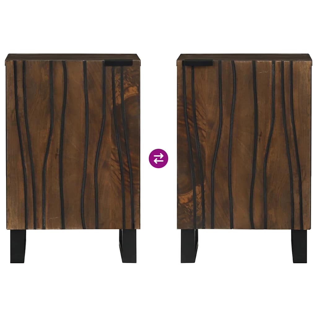 Bathroom Sink Cabinet Walnut 38 x 33.5 x 58 cm Engineered wood