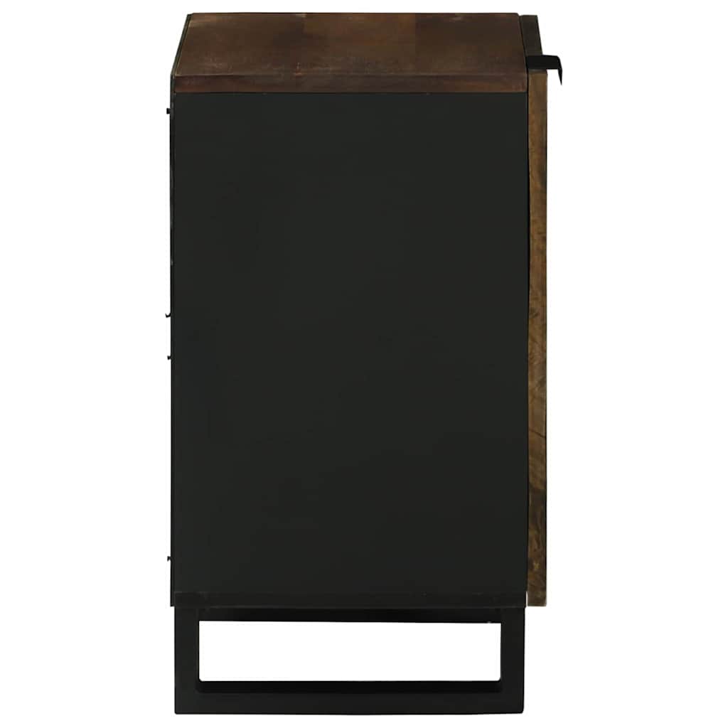 Bathroom Cabinet with Shelf Brown and Black 38 x 33.5 x 58 cm