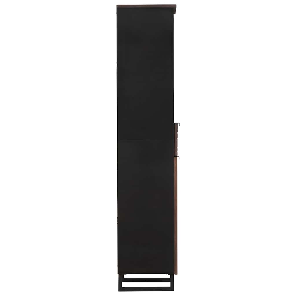 Bathroom Cabinet with Shelf with Storage Brown 38 x 33 x 160 cm