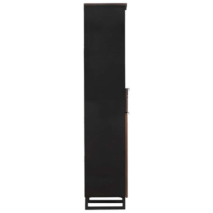 Bathroom Cabinet with Shelf with Storage Brown 38 x 33 x 160 cm