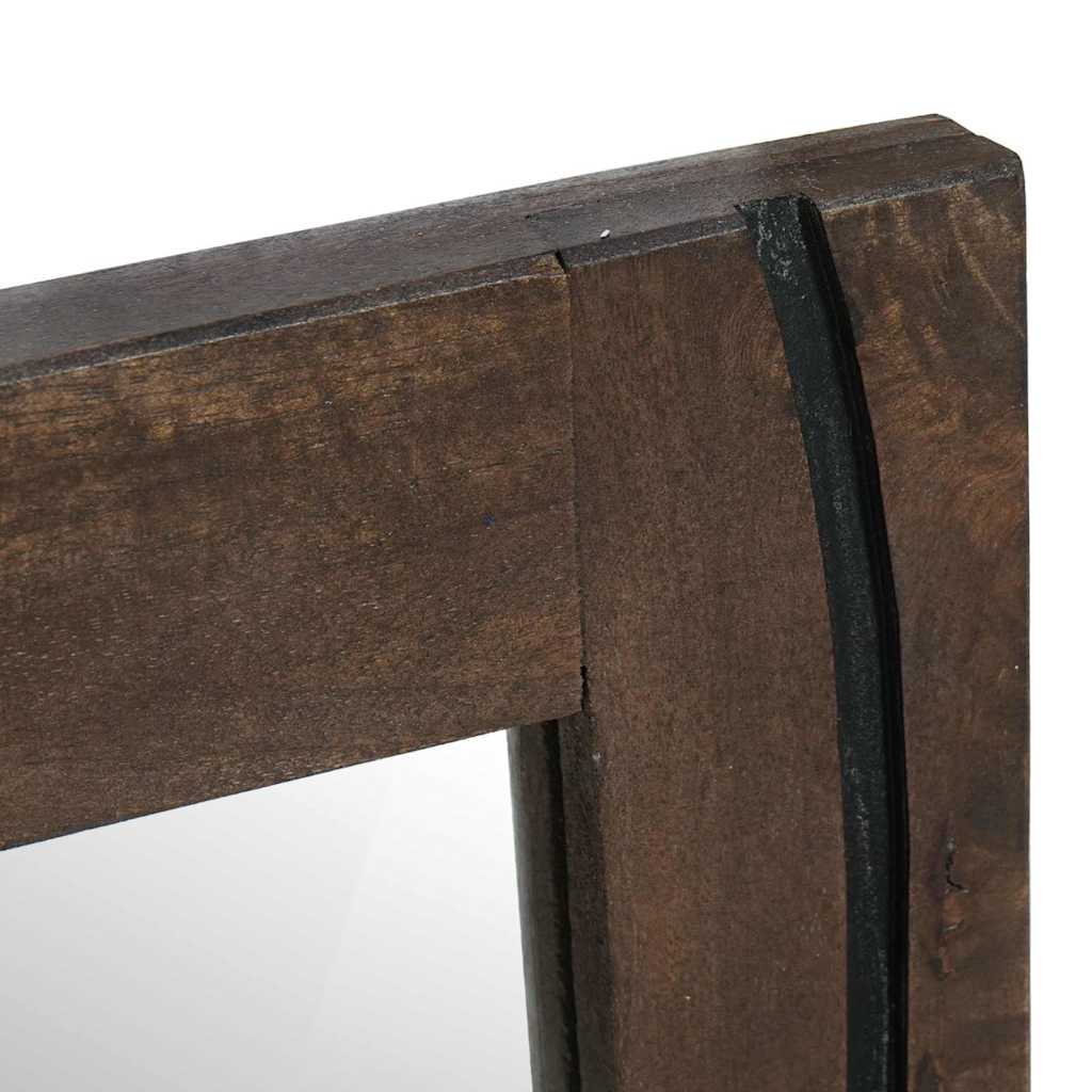 Bathroom Mirror Wall-mounted with Mirror Brown 50 x 2.5 x 70 cm