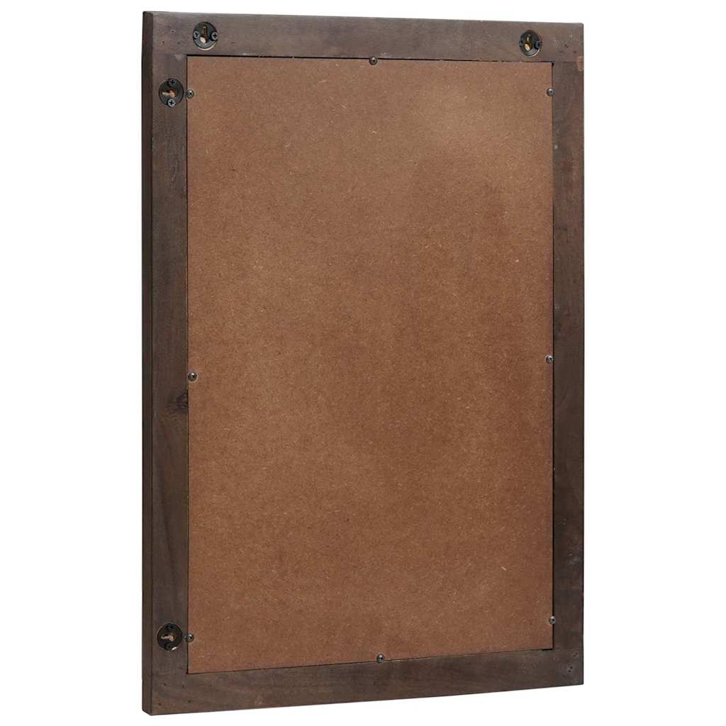 Bathroom Mirror Wall-mounted with Mirror Brown 50 x 2.5 x 70 cm