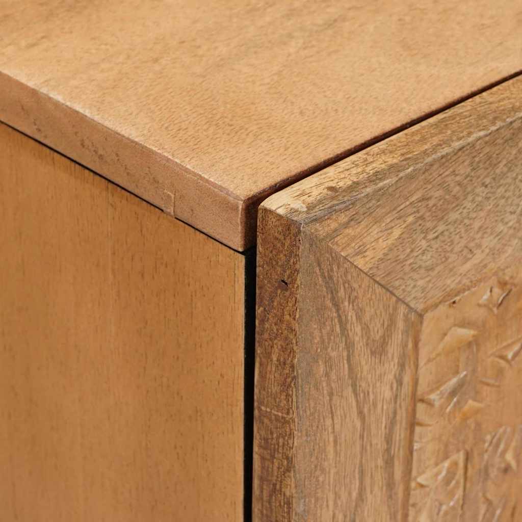 TV Cabinet Light brown 105 x 33 x 46 cm Solid mango wood