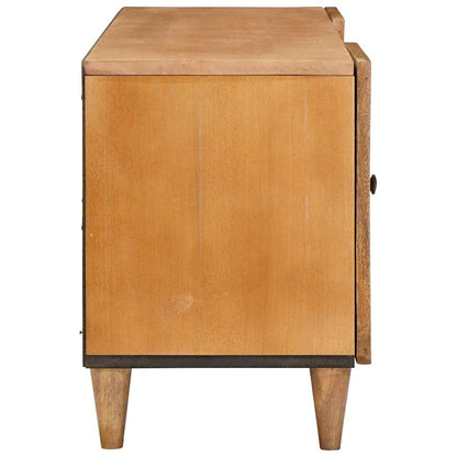 TV Cabinet Light brown 105 x 33 x 46 cm Solid mango wood