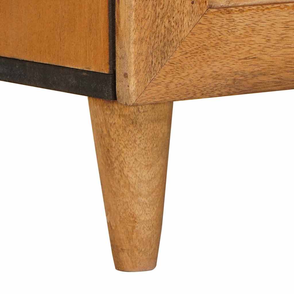 Bedside Table Light brown 50 x 33 x 60 cm Solid mango wood