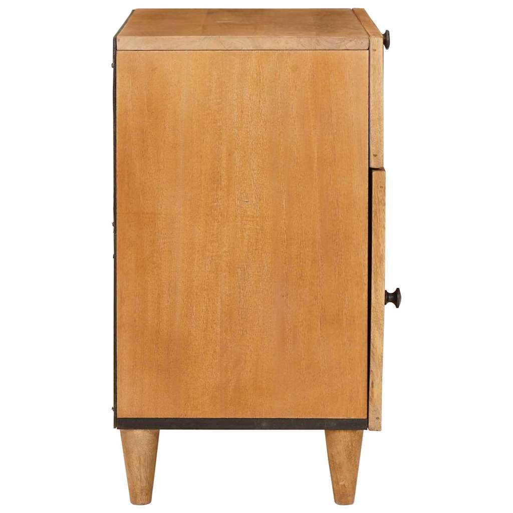 Bedside Table Light brown 50 x 33 x 60 cm Solid mango wood