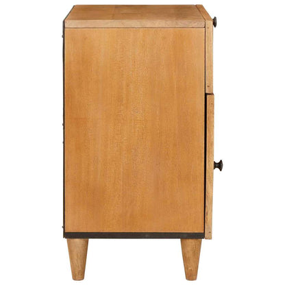 Bedside Table Light brown 50 x 33 x 60 cm Solid mango wood