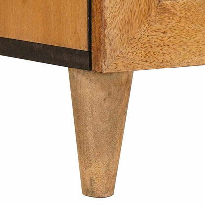 Bedside Table Light brown 50 x 33 x 60 cm Solid mango wood