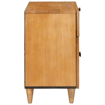 Bedside Table Light brown 50 x 33 x 60 cm Solid mango wood