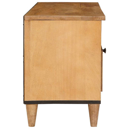 TV Cabinet Light brown 105 x 33 x 46 cm Solid mango wood