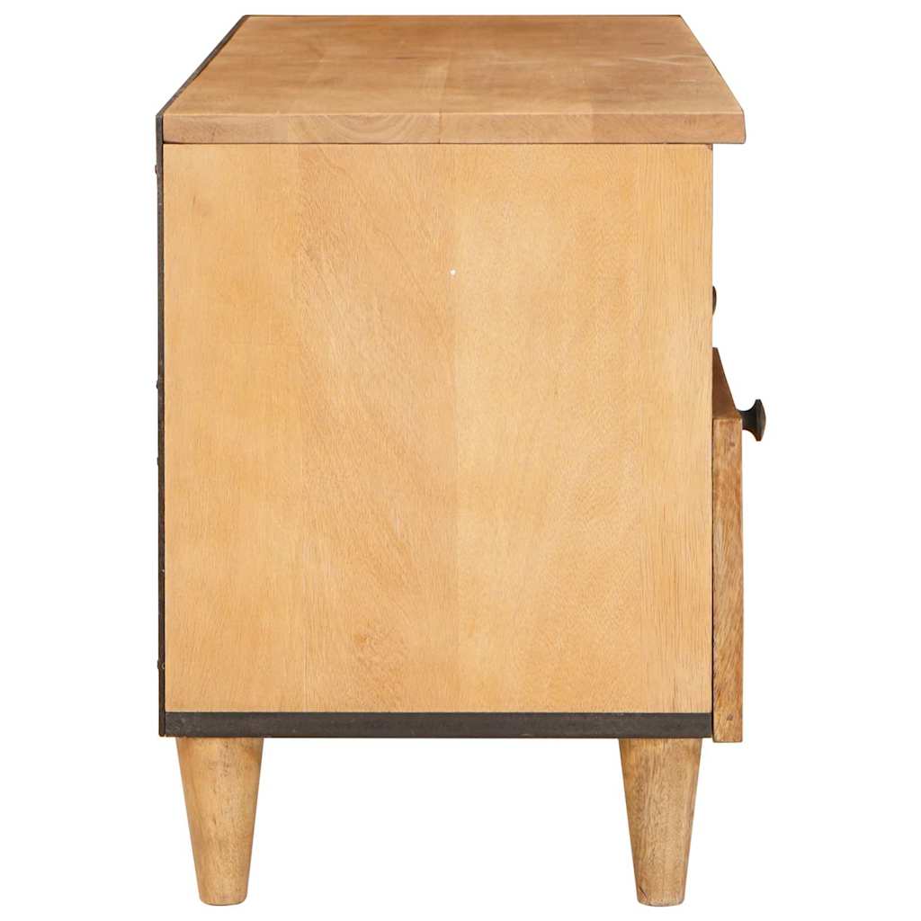 TV Cabinet Light brown 100 x 33 x 46 cm Solid mango wood