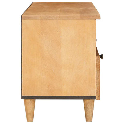 TV Cabinet Light brown 100 x 33 x 46 cm Solid mango wood